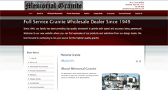 Desktop Screenshot of memorialgranitecorp.com